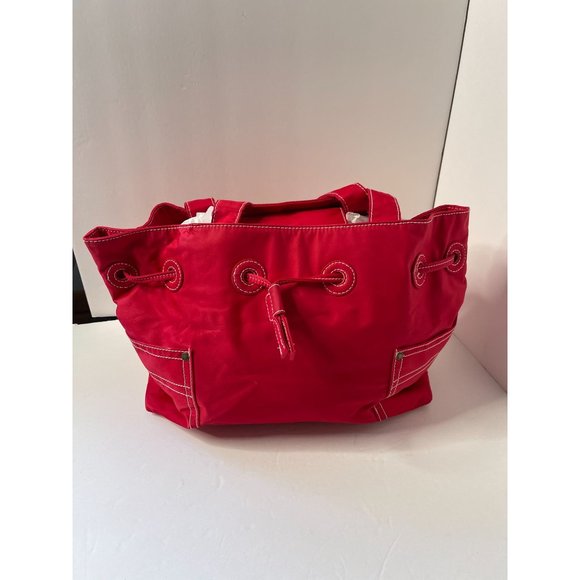 Vintage 90s Tommy Hilfiger Red Nylon Purse - Picture 2 of 8